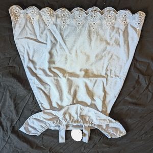 Mud Pie blue cold shoulder dress with lace detail 2T